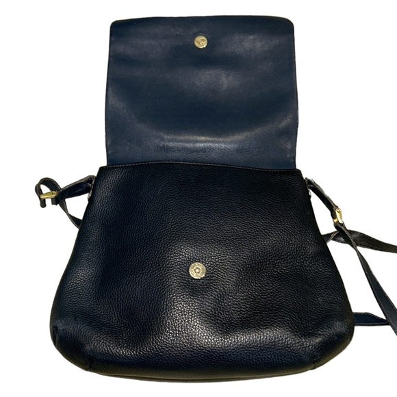 Authentic Balenciaga Vintage Navy Blue Pebbled Leather Shoulder Bag Crossbody - Picture 9 of 16